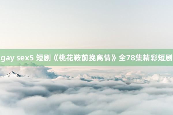gay sex5 短剧《桃花鞍前挽离情》全78集精彩短剧